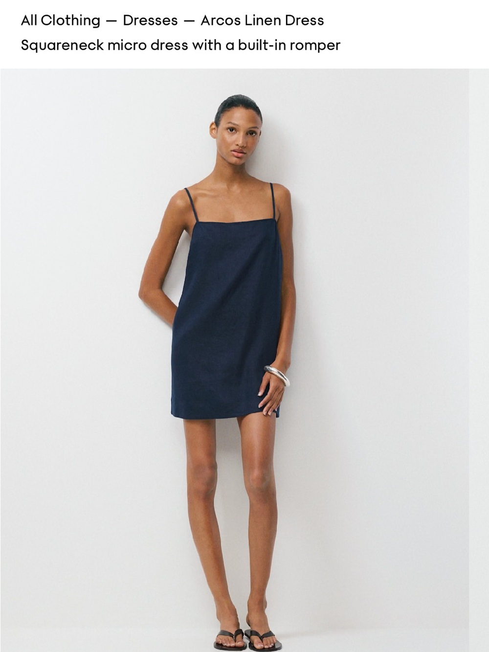 Aritzia Acros linen dress